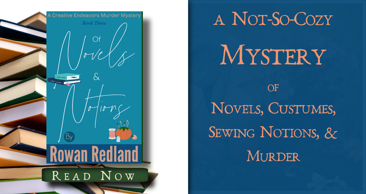 banner for novel Of novels and notions by rowan redland