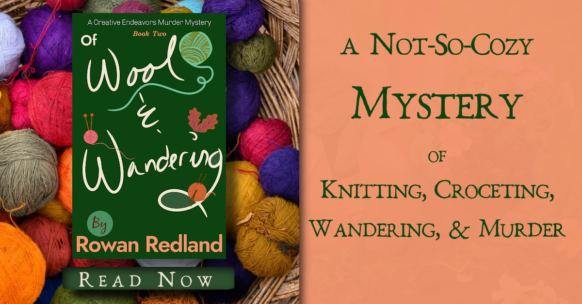 banner for novel Of wool and Wandering by rowan redland